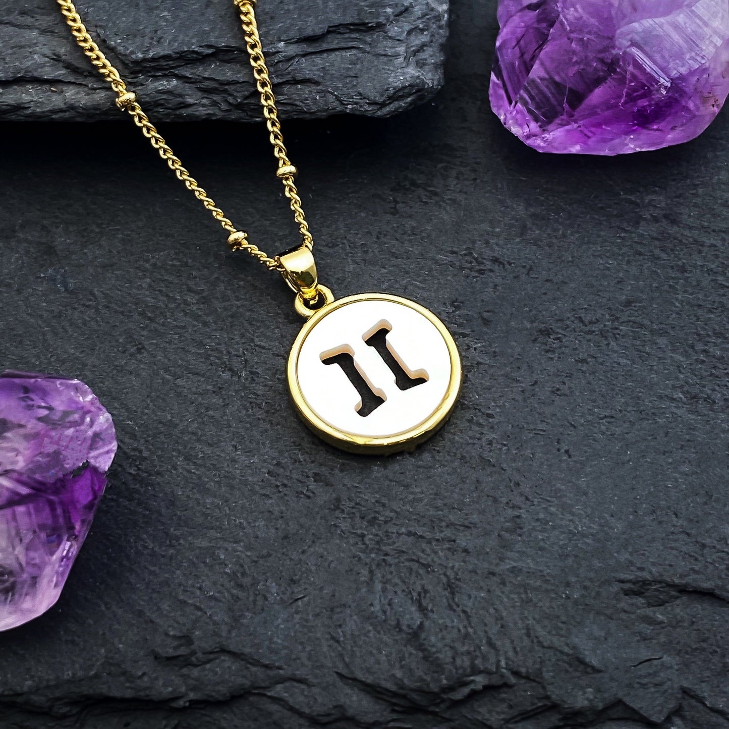 Mother of Pearl Gemini Necklace