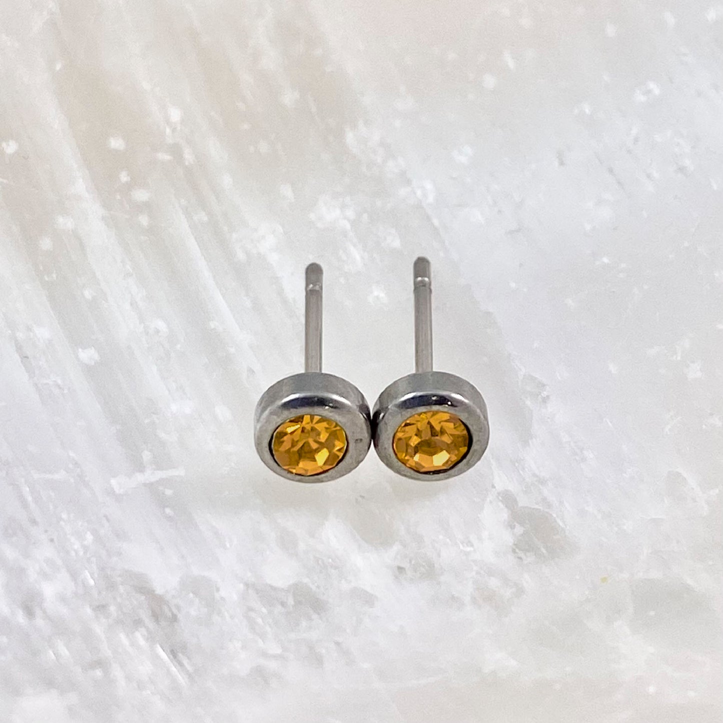 November Birthstone Studs