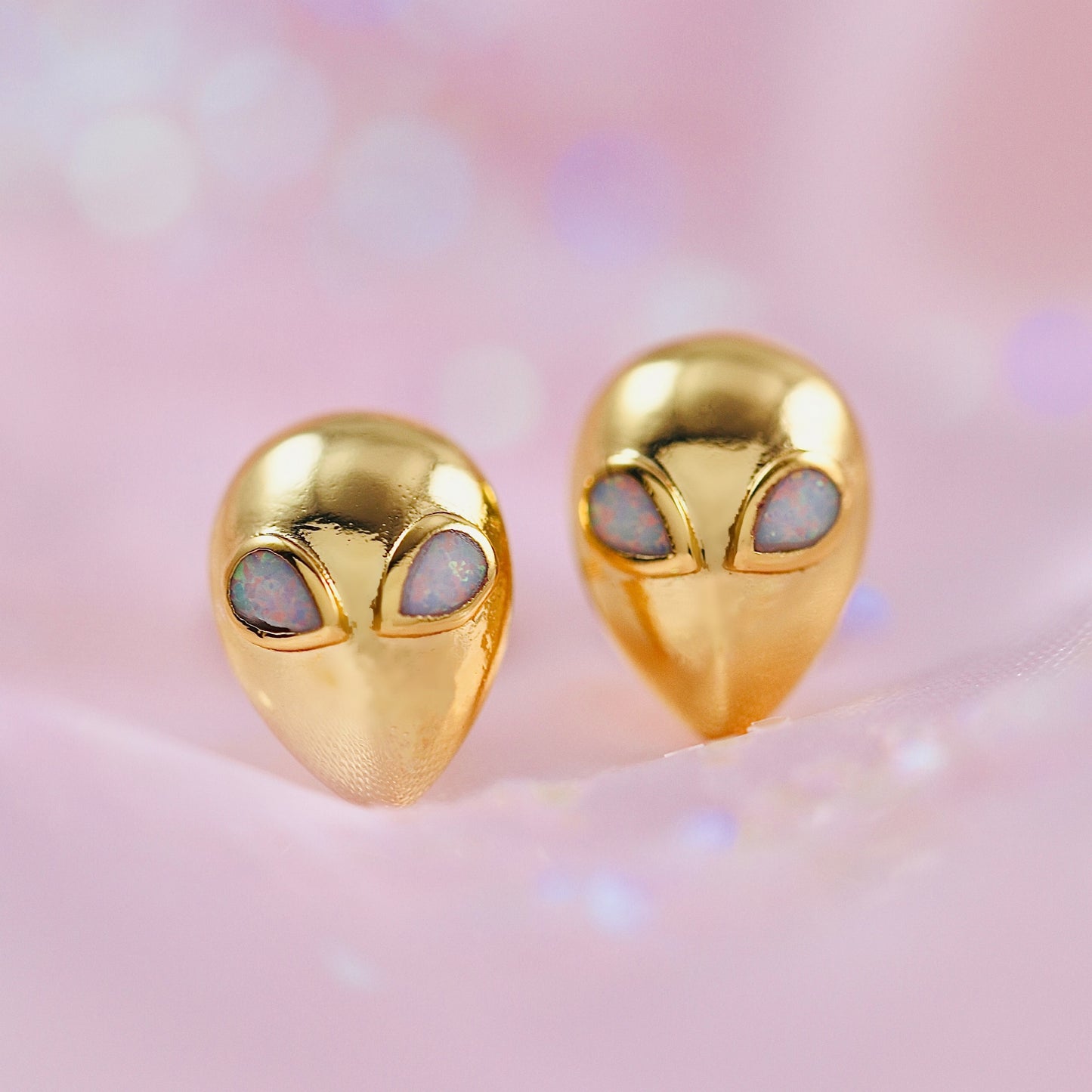 Opal Alien Studs