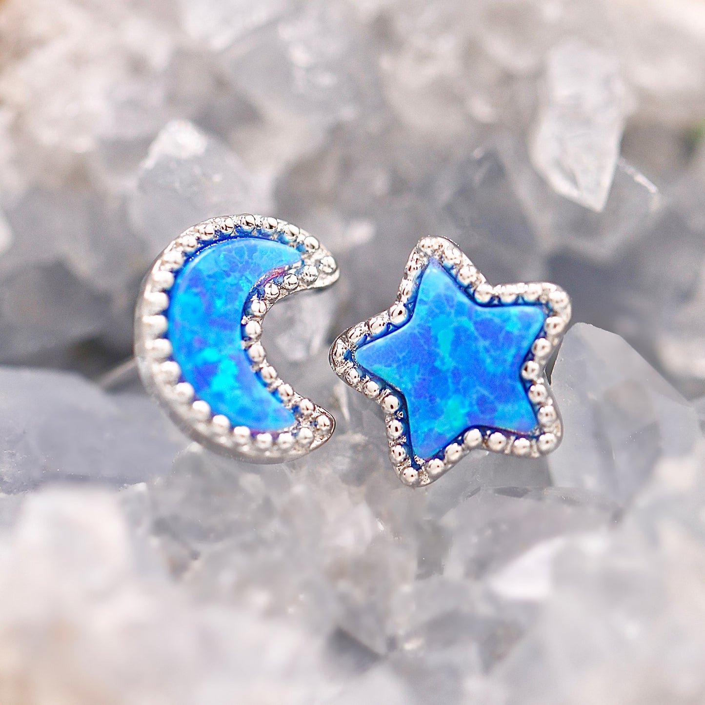 Opal Starry Night Studs