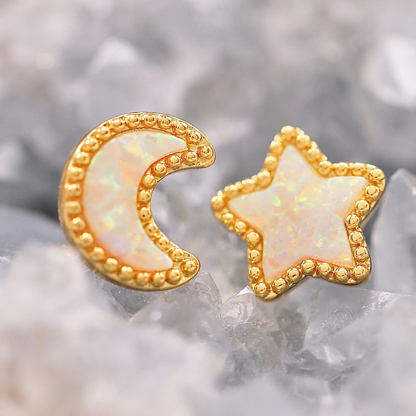 Opal Starry Night Studs