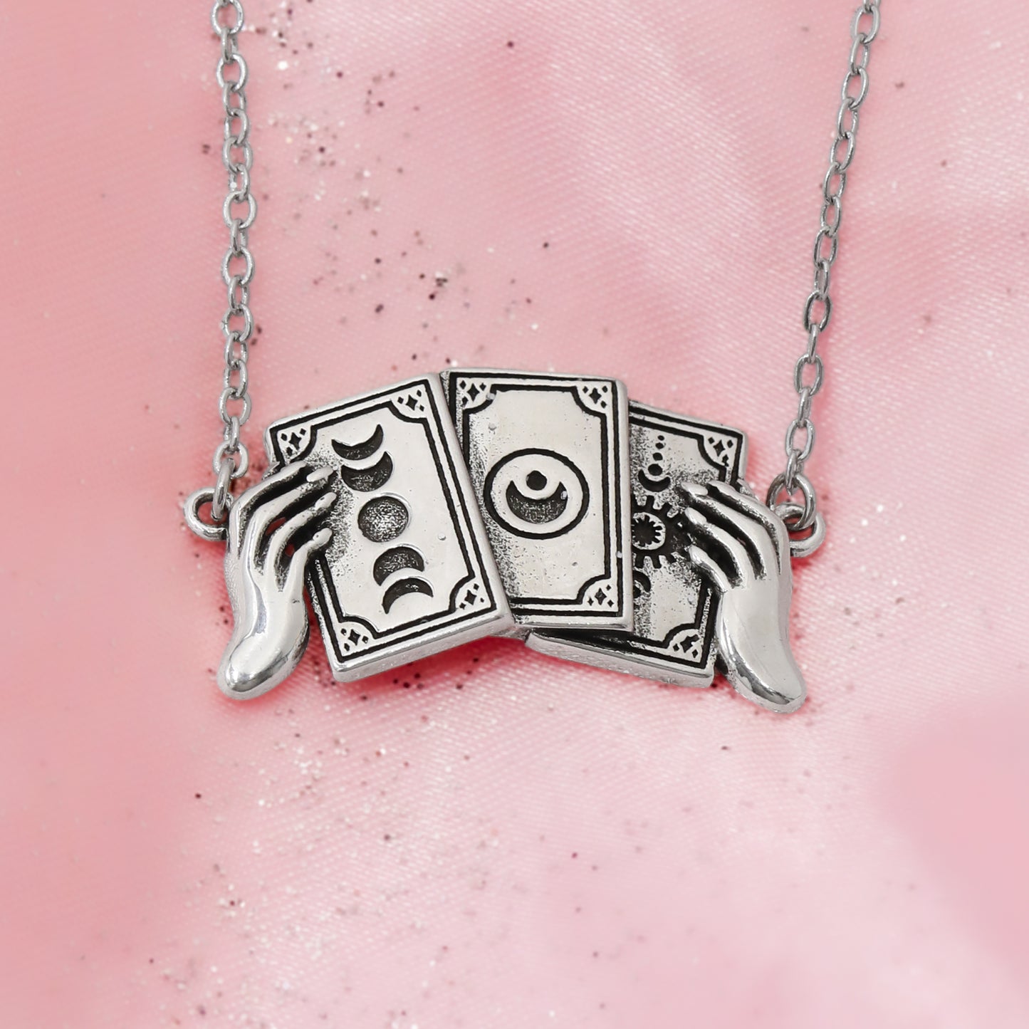 Tarot Card Hand Necklace