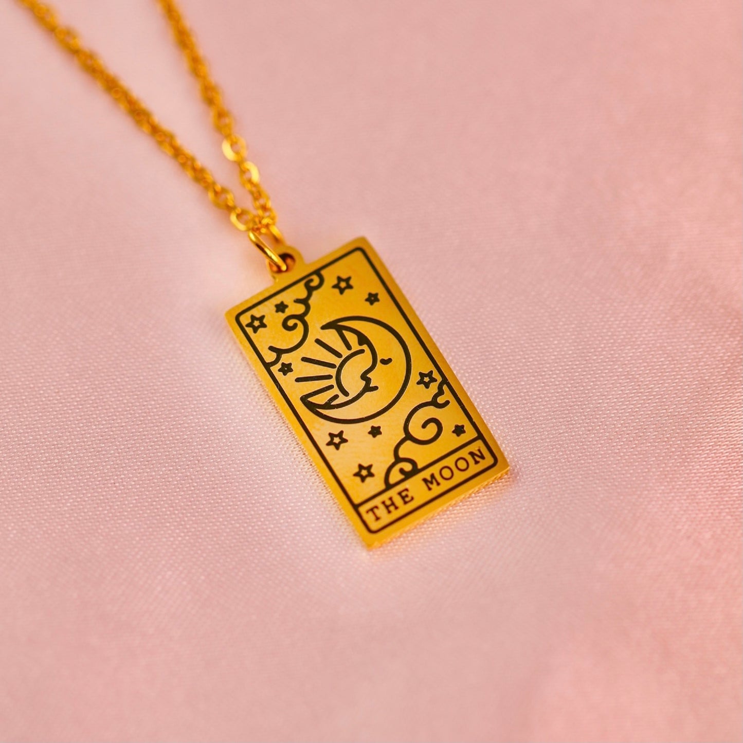 The Moon Tarot Card Necklace