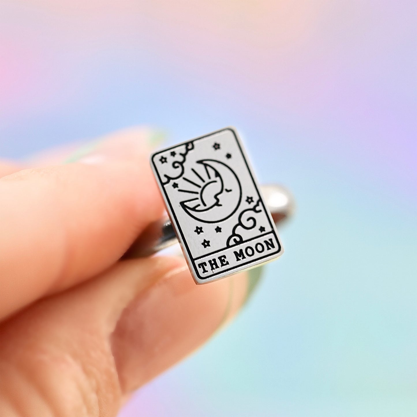 The Moon Tarot Card Ring