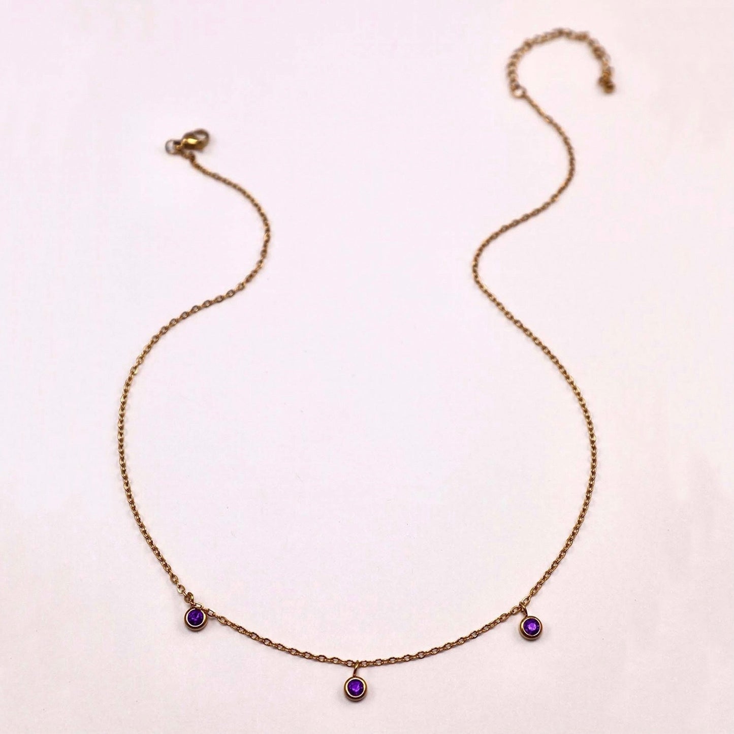 Birthstone Necklace - Gold