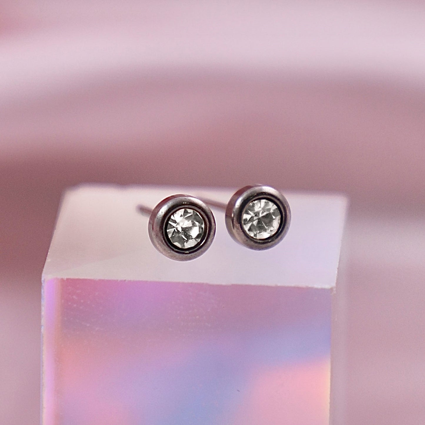 April Birthstone Studs