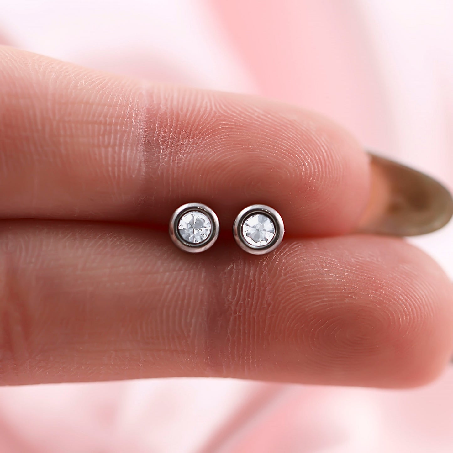 April Birthstone Studs