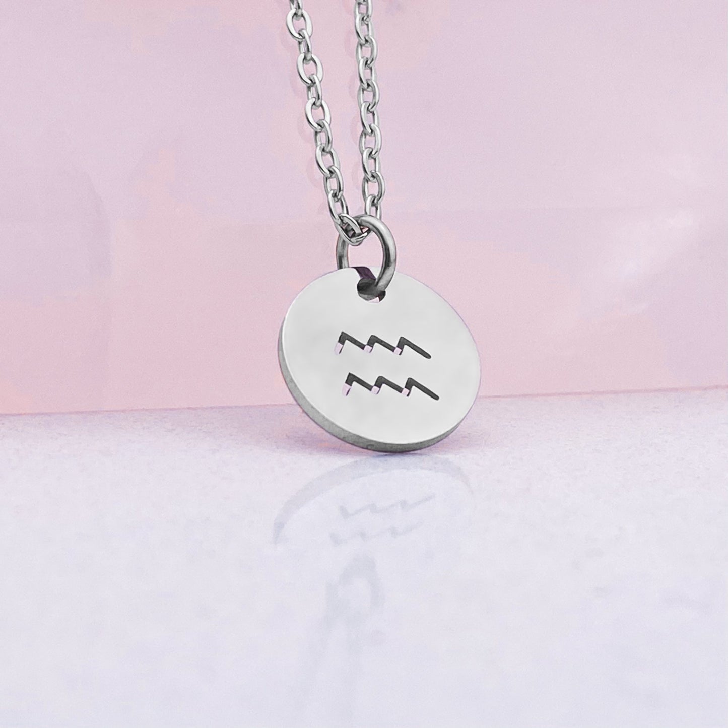 Aquarius Coin Necklace