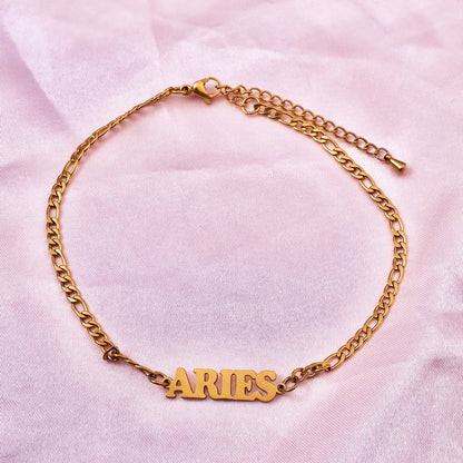 Zodiac Anklet - Gold