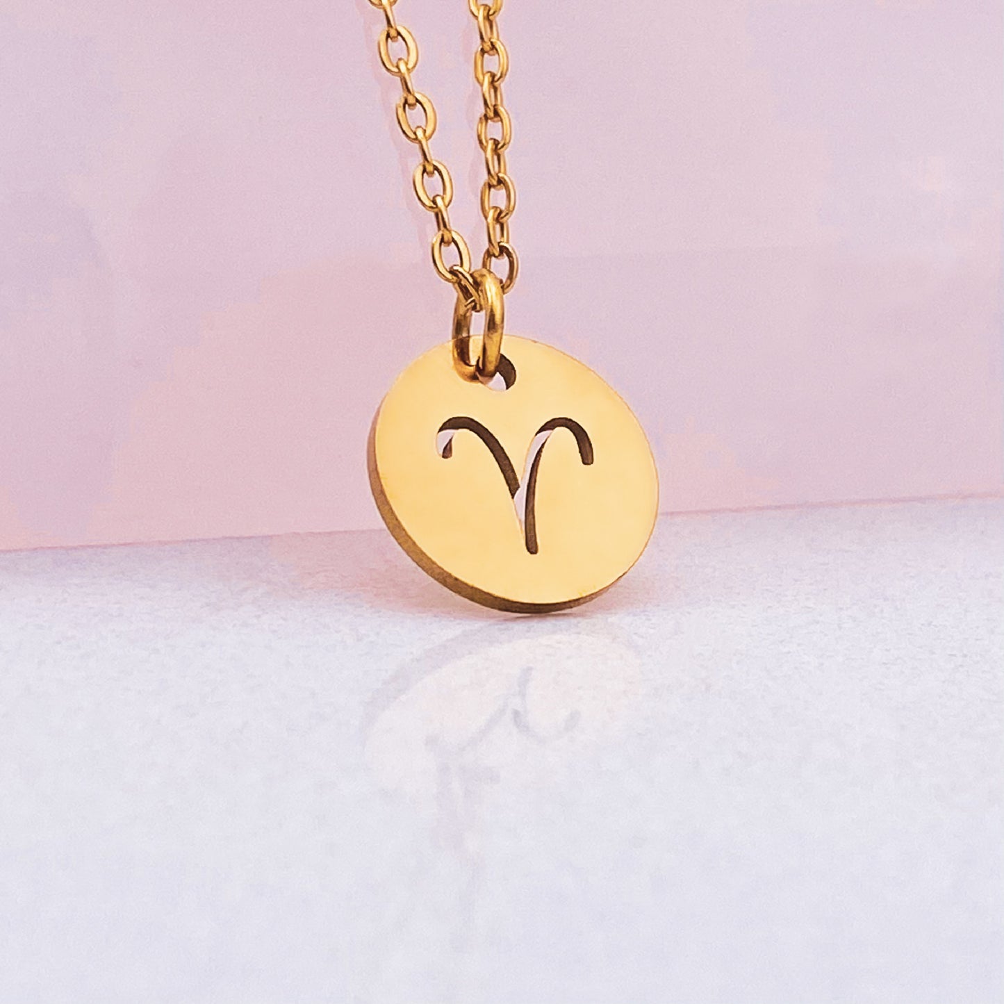 Zodiac Coin Necklace - Gold