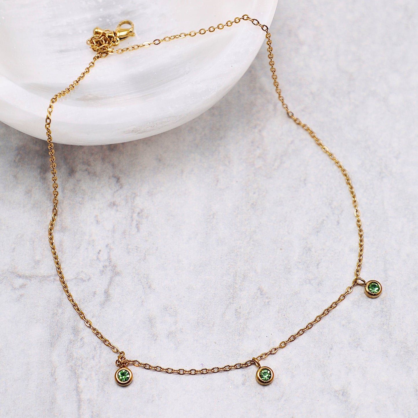 August Birthstone Necklace