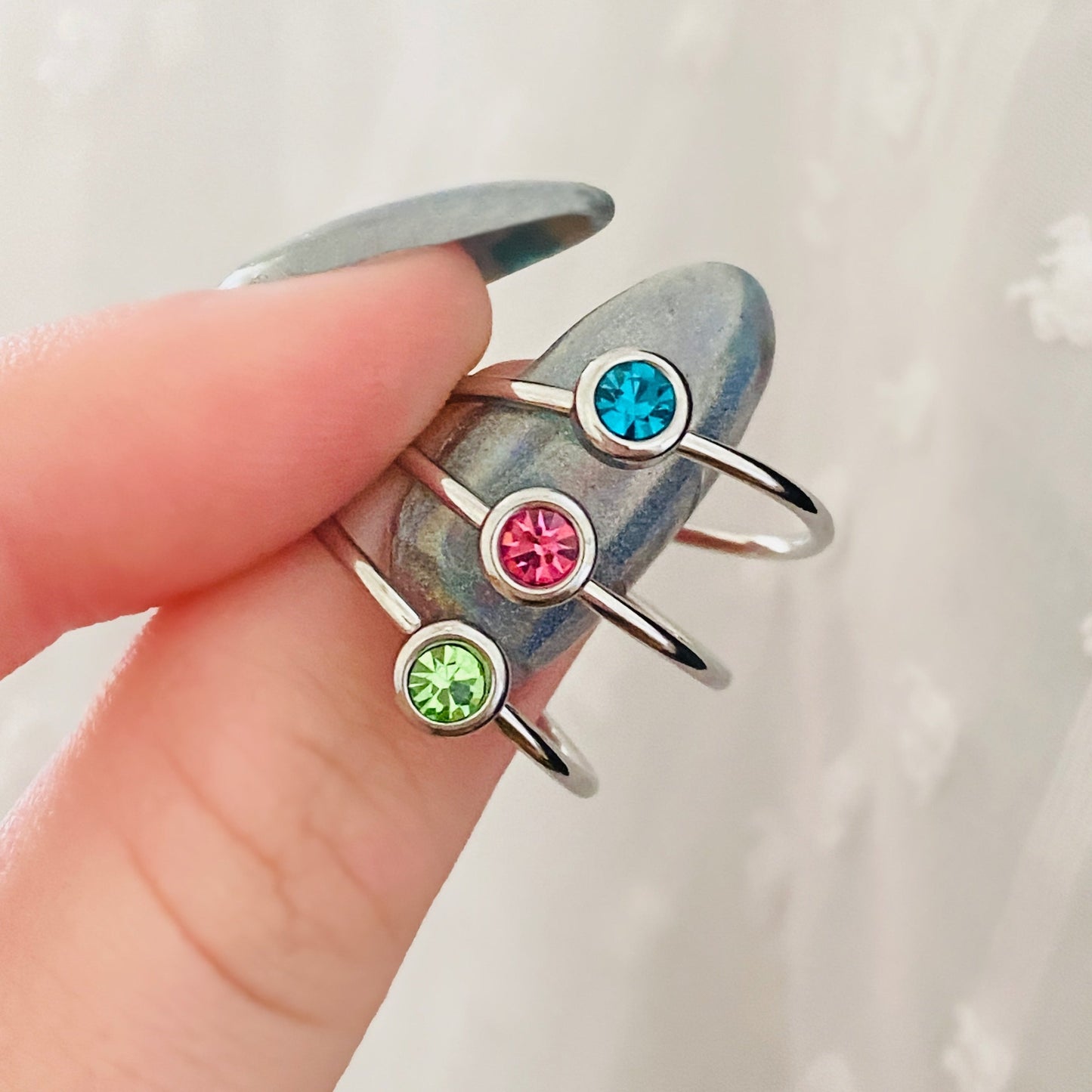 Birthstone Ring - Silver