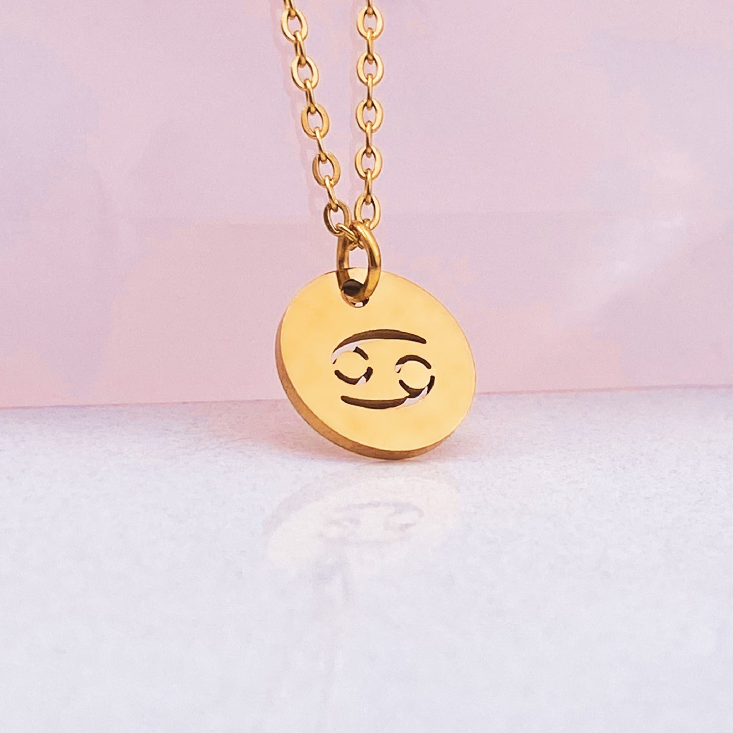 Zodiac Coin Necklace - Gold