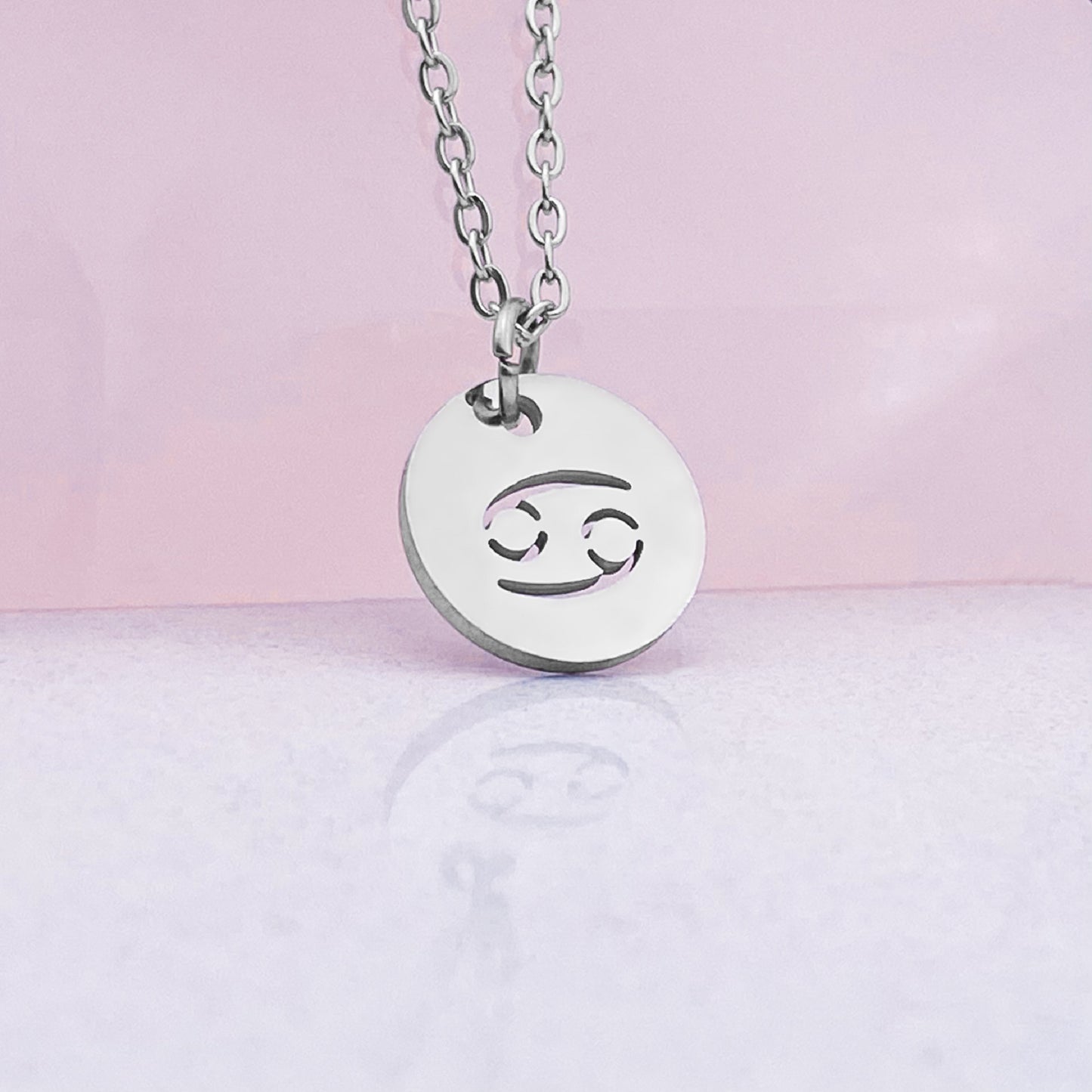 Zodiac Coin Necklace - Silver