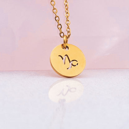 Capricorn Coin Necklace