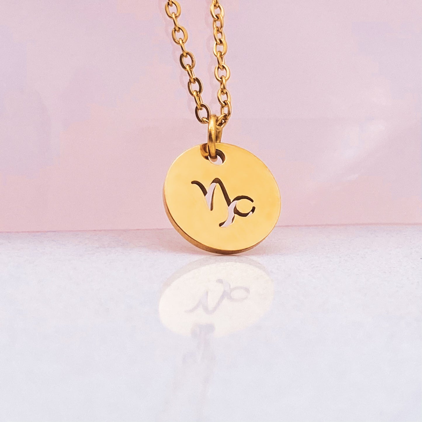Zodiac Coin Necklace - Gold