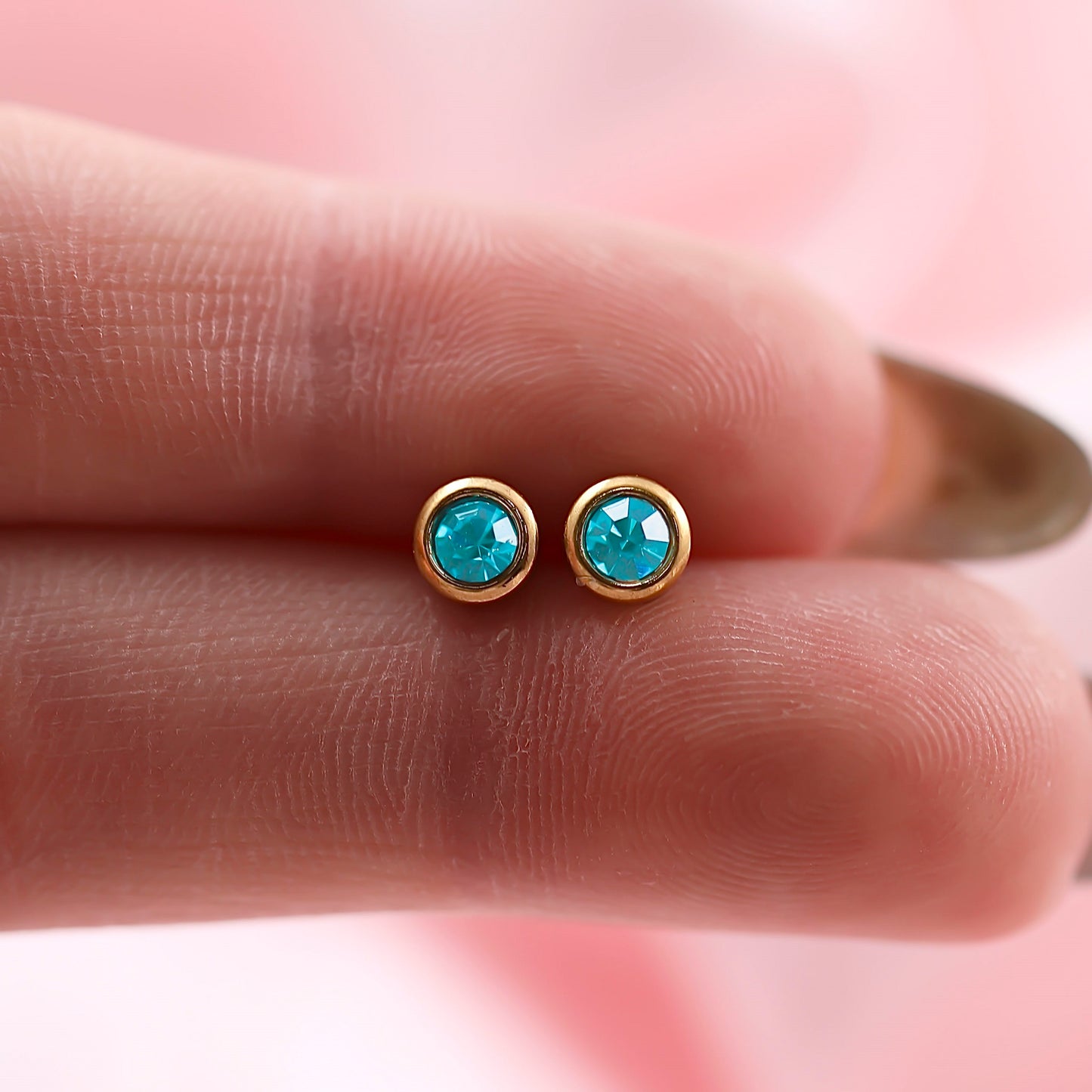 December Birthstone Studs