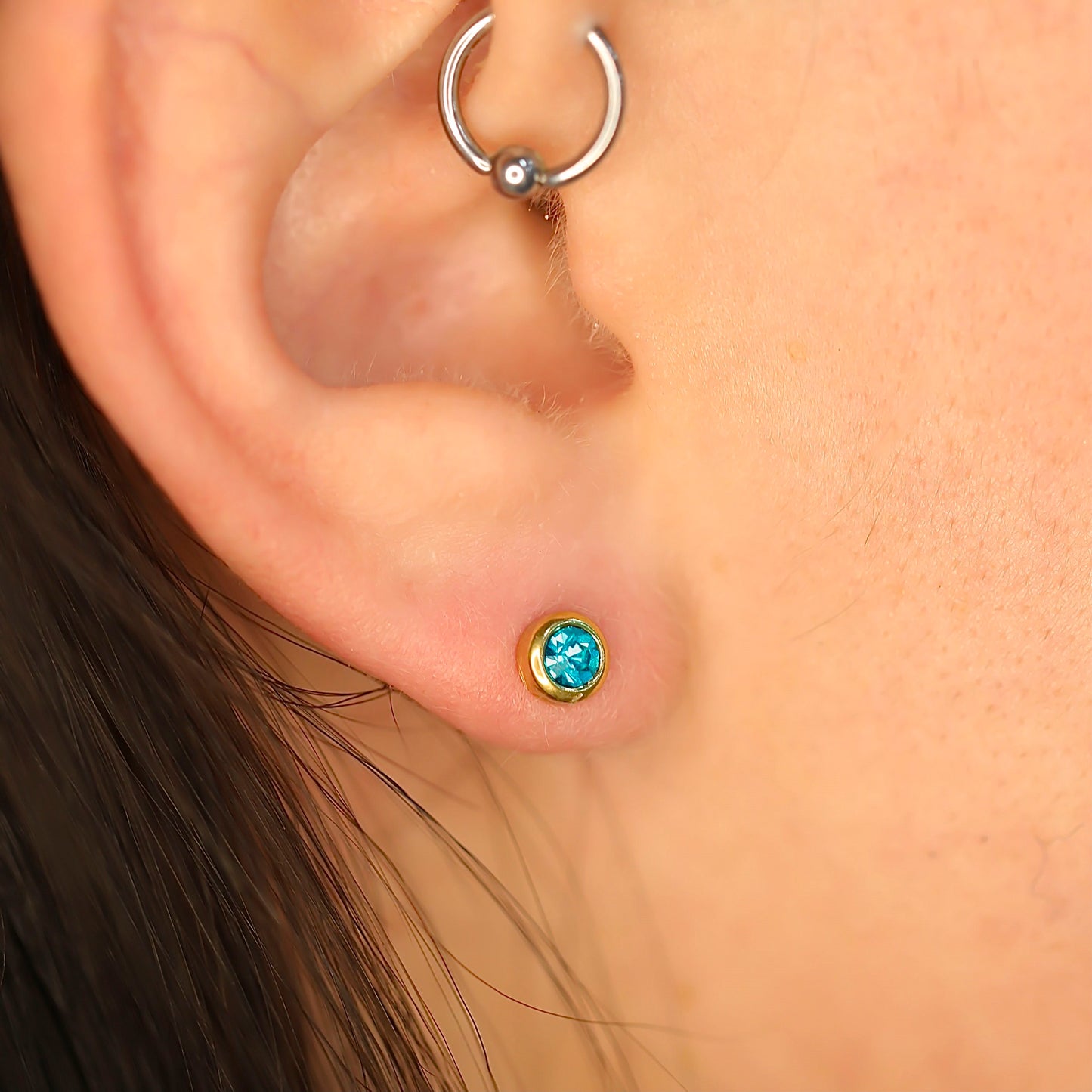 December Birthstone Studs