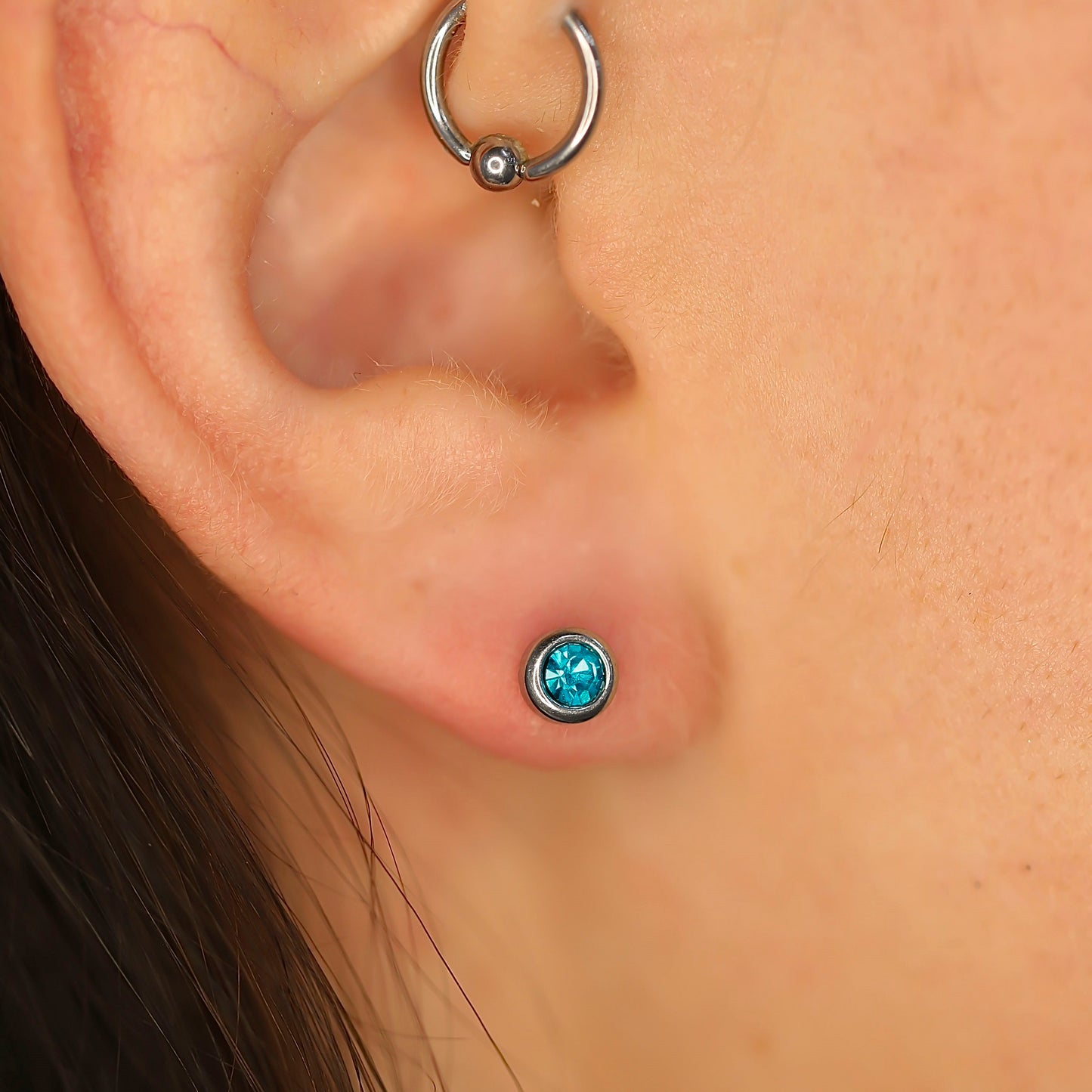 December Birthstone Studs