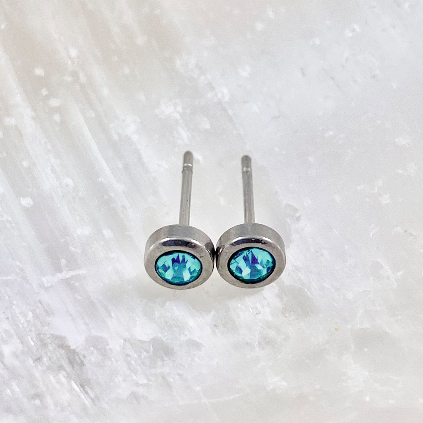 December Birthstone Studs