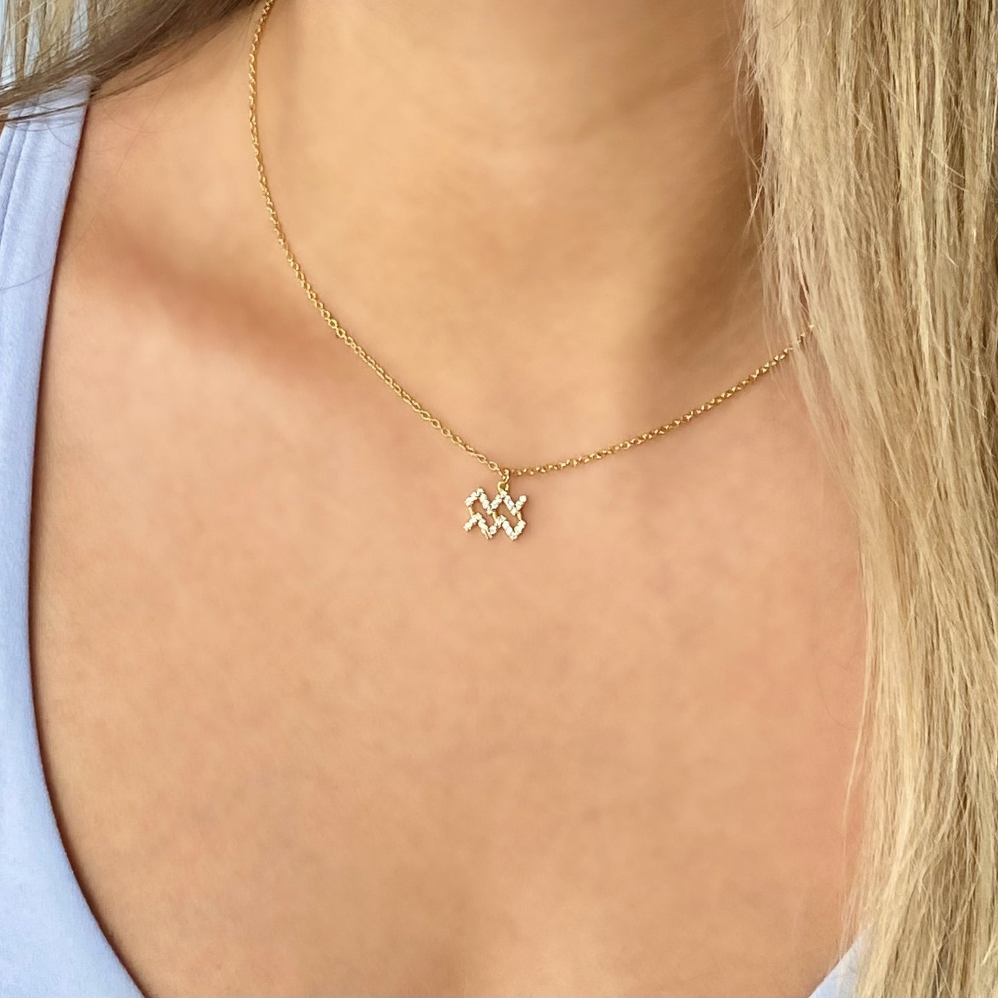 Delicate Aquarius Necklace