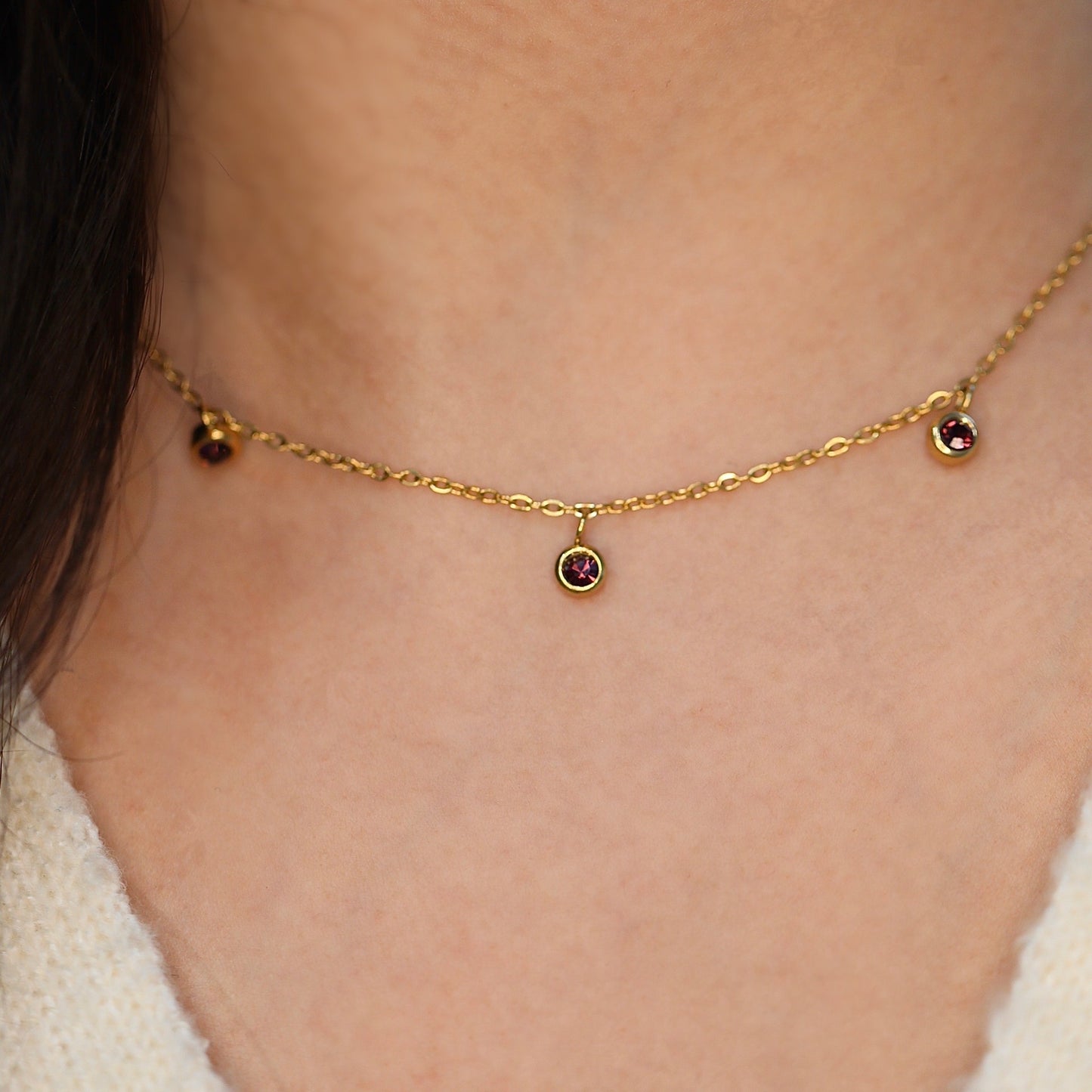 February Birthstone Necklace