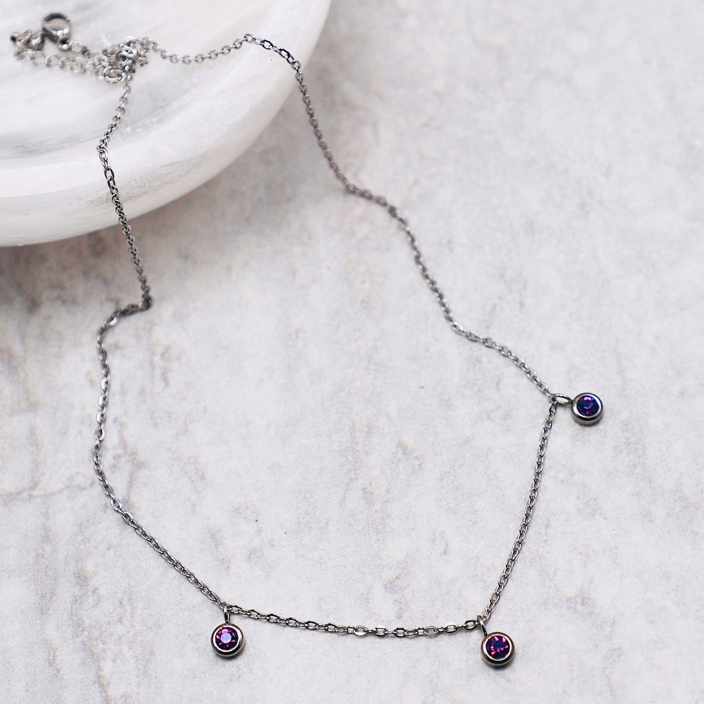 February Birthstone Necklace