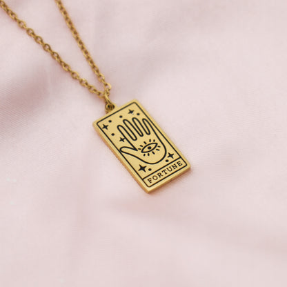 Fortune Tarot Card Necklace