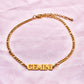 Zodiac Anklet - Gold