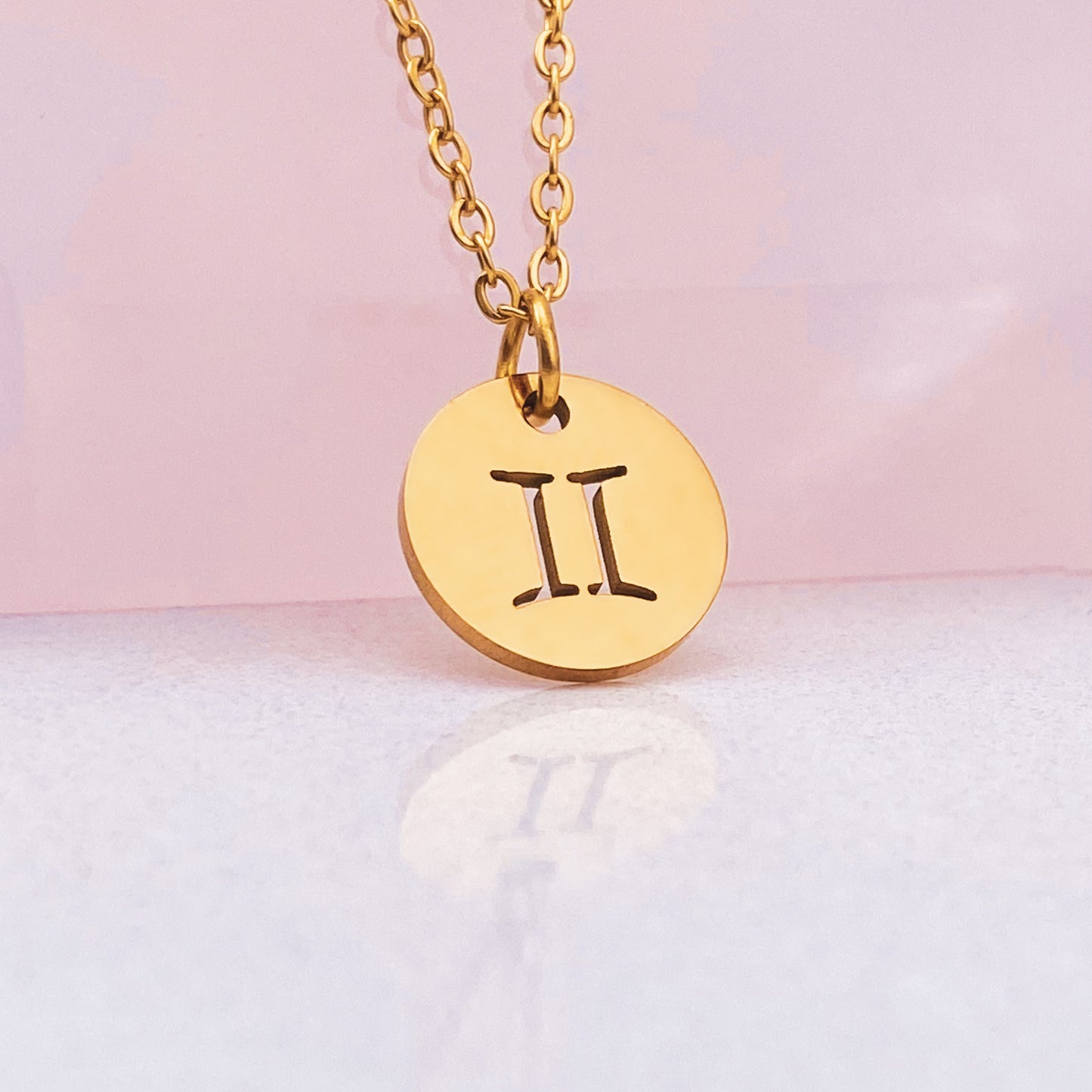 Zodiac Coin Necklace - Gold