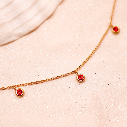 July Birthstone Necklace