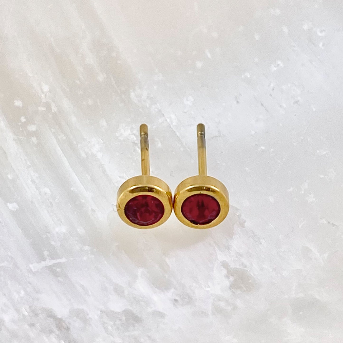 July Birthstone Studs