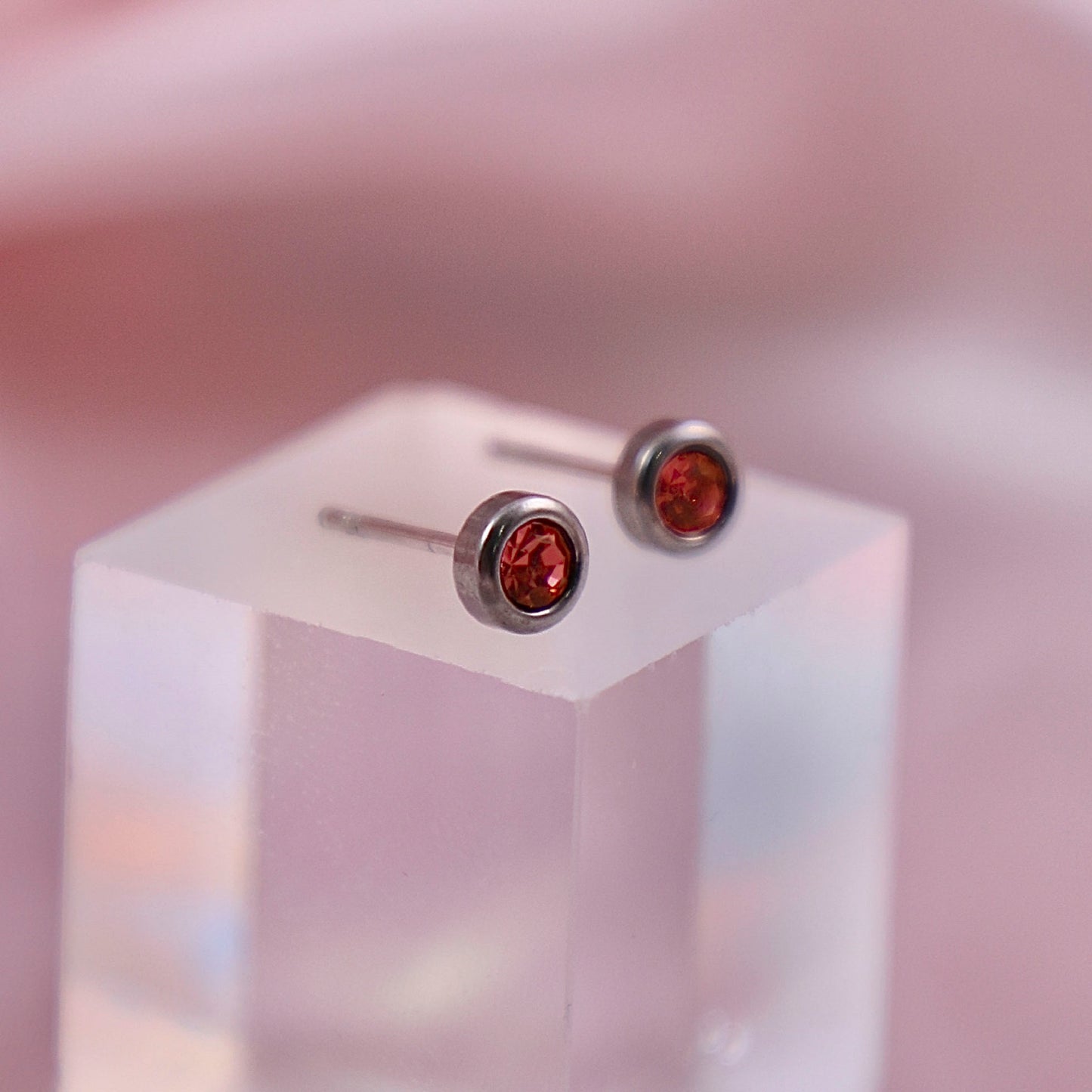 July Birthstone Studs