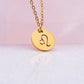 Zodiac Coin Necklace - Gold