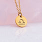 Zodiac Coin Necklace - Gold