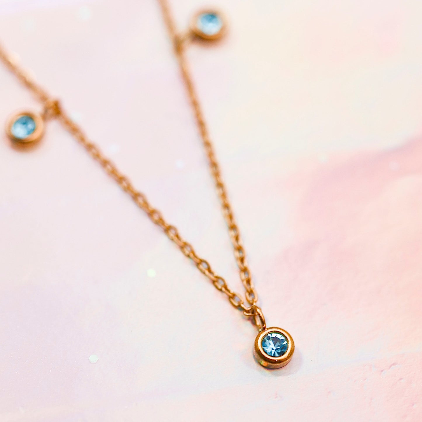 March Birthstone Necklace