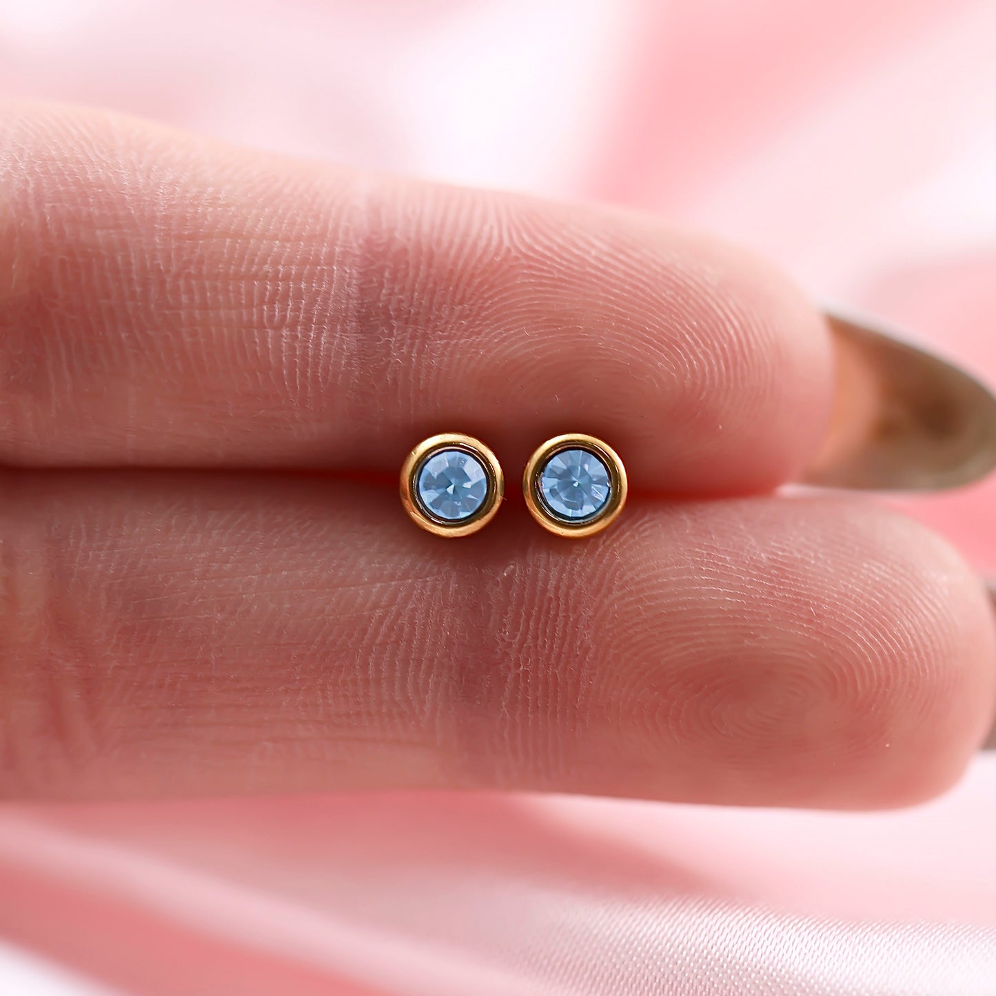 March Birthstone Studs