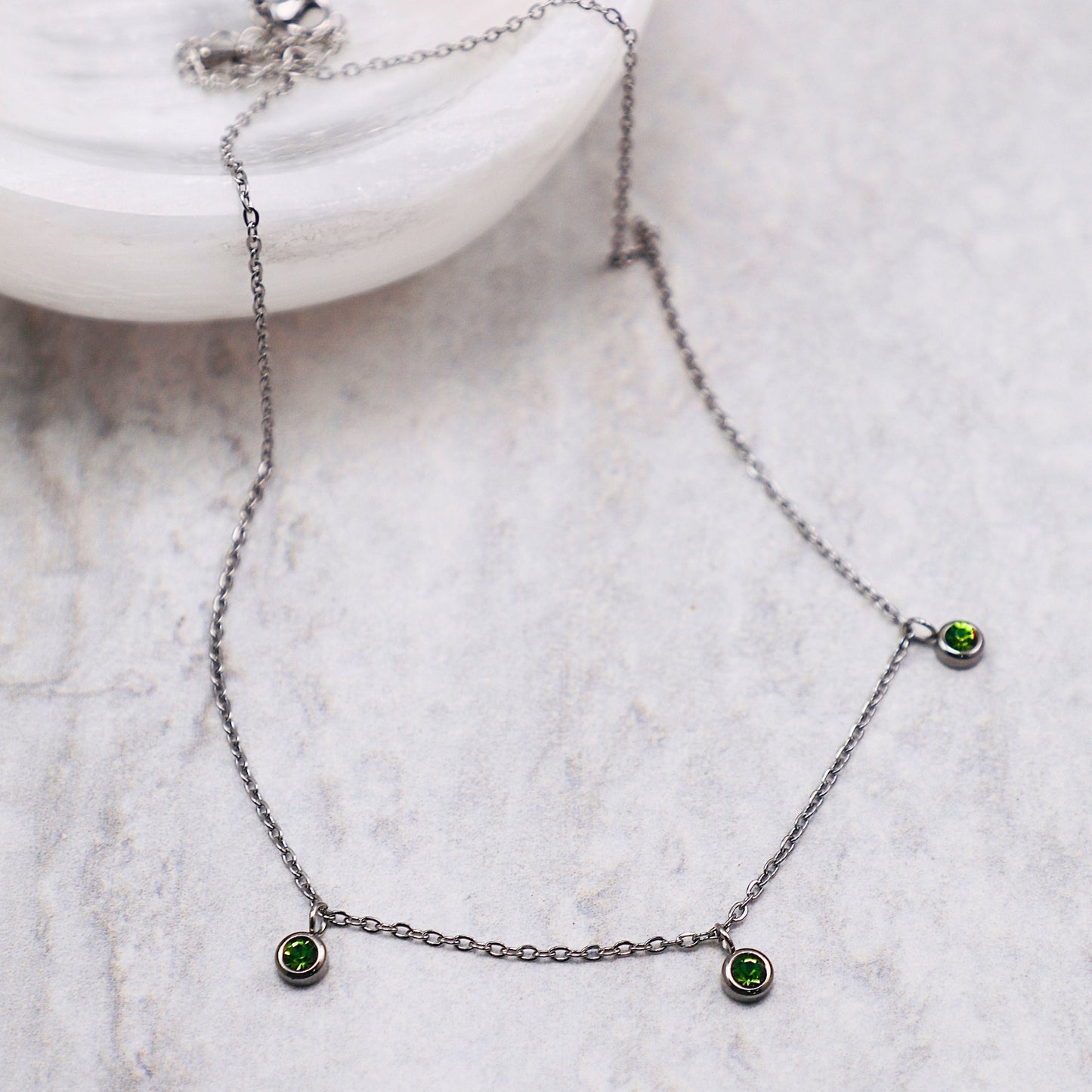 May Birthstone Necklace