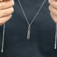 Moon Phase Vertical Bar Necklace