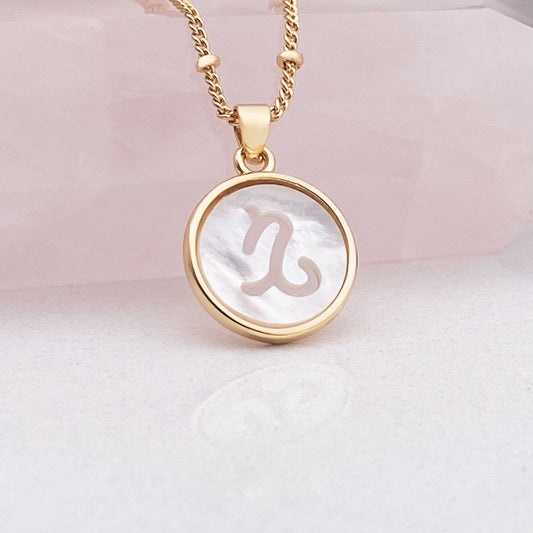 Mother of Pearl Capricorn Necklace