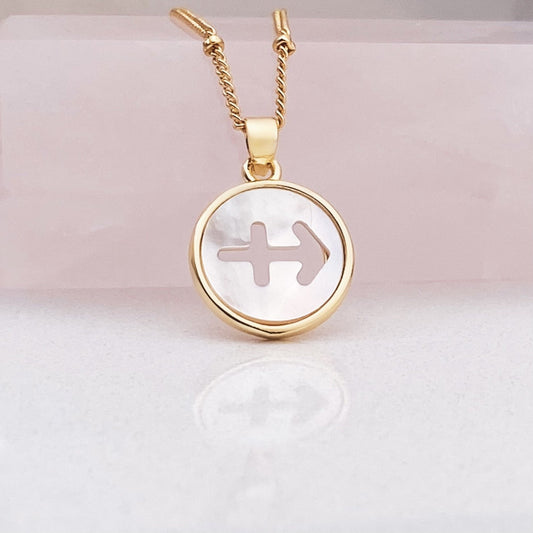 Mother of Pearl Sagittarius Necklace