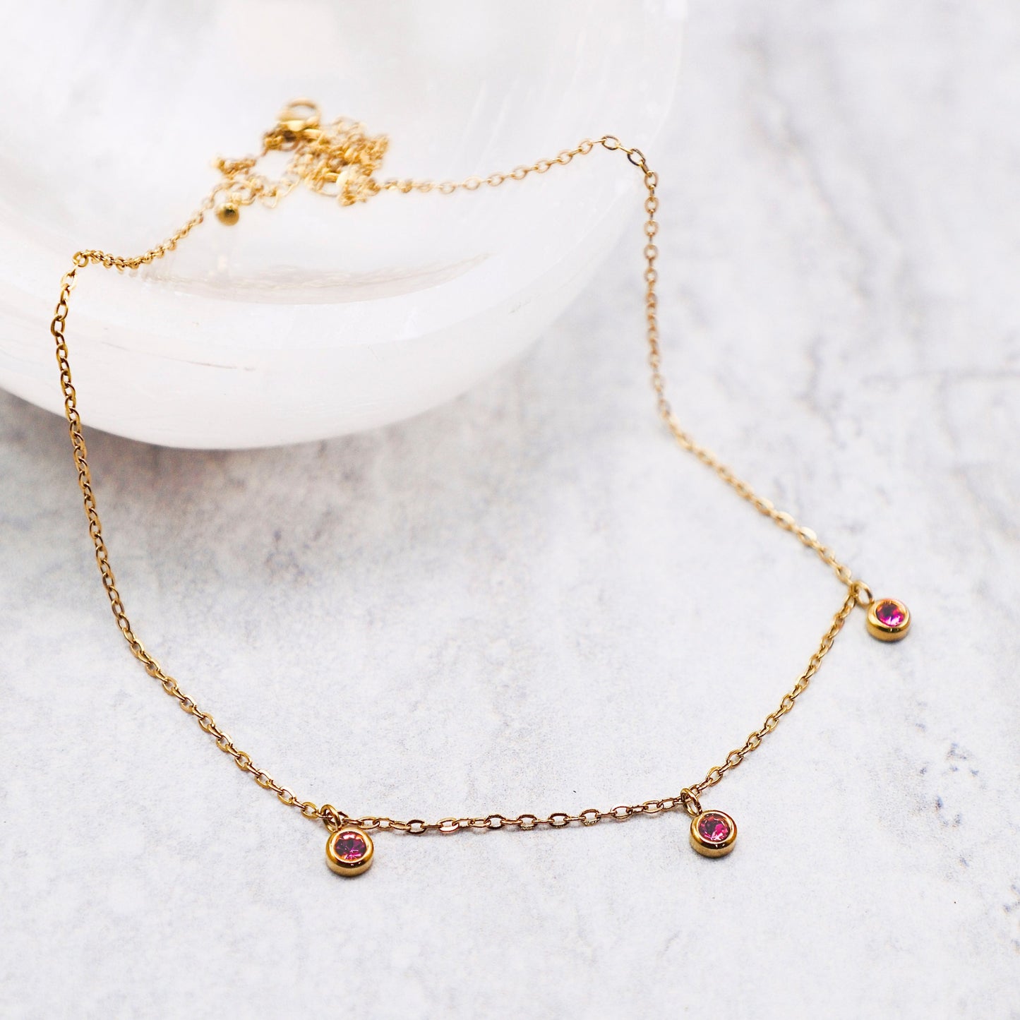 October Birthstone Necklace