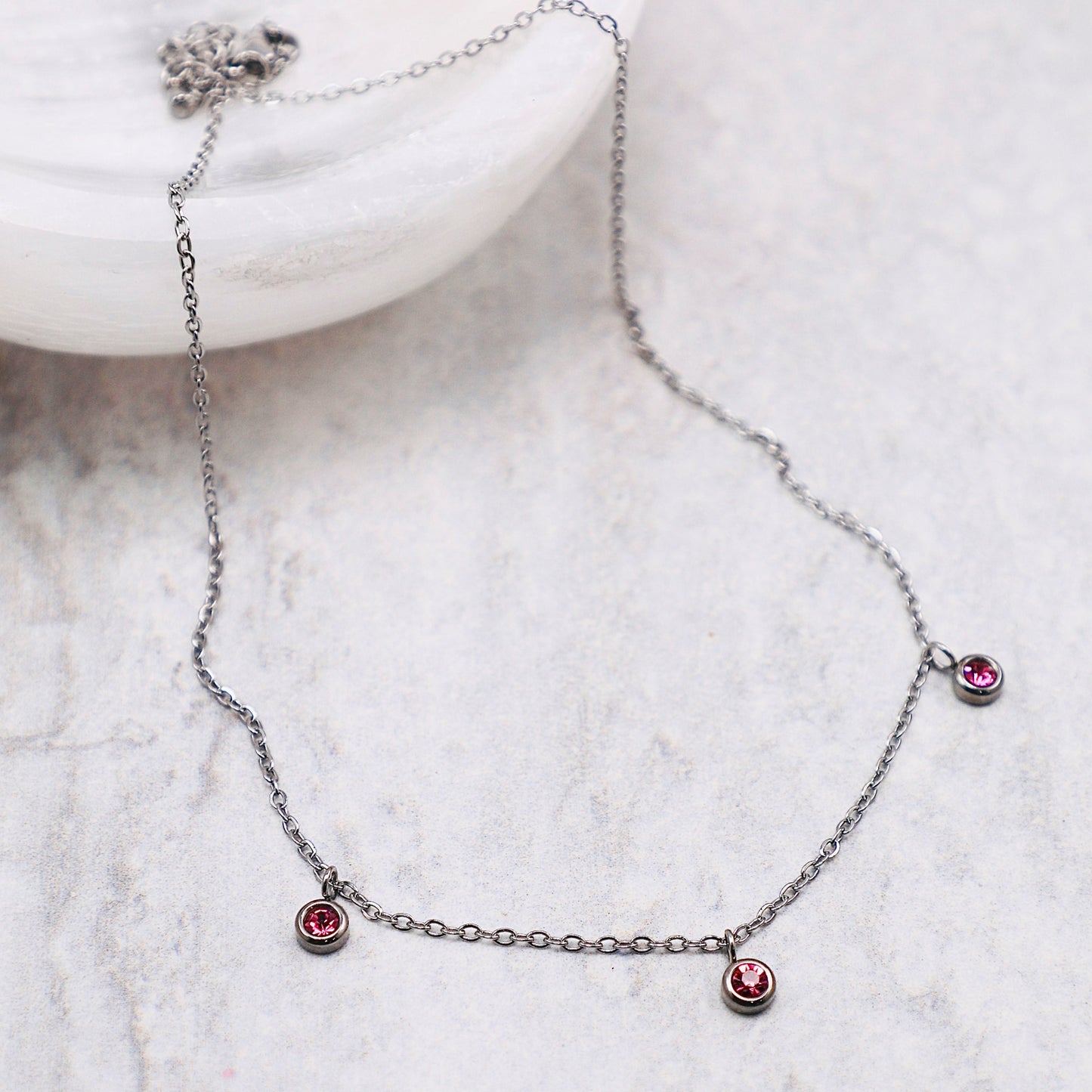 October Birthstone Necklace