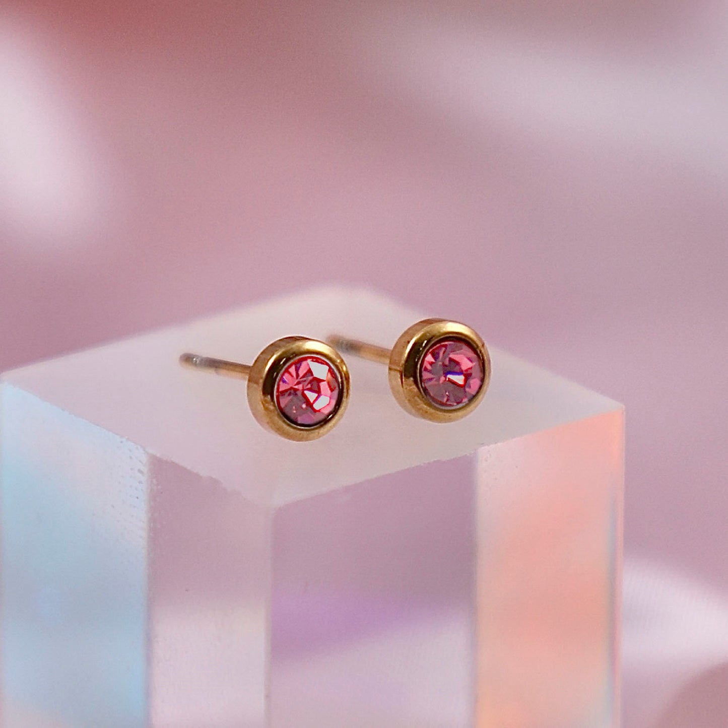 October Birthstone Studs