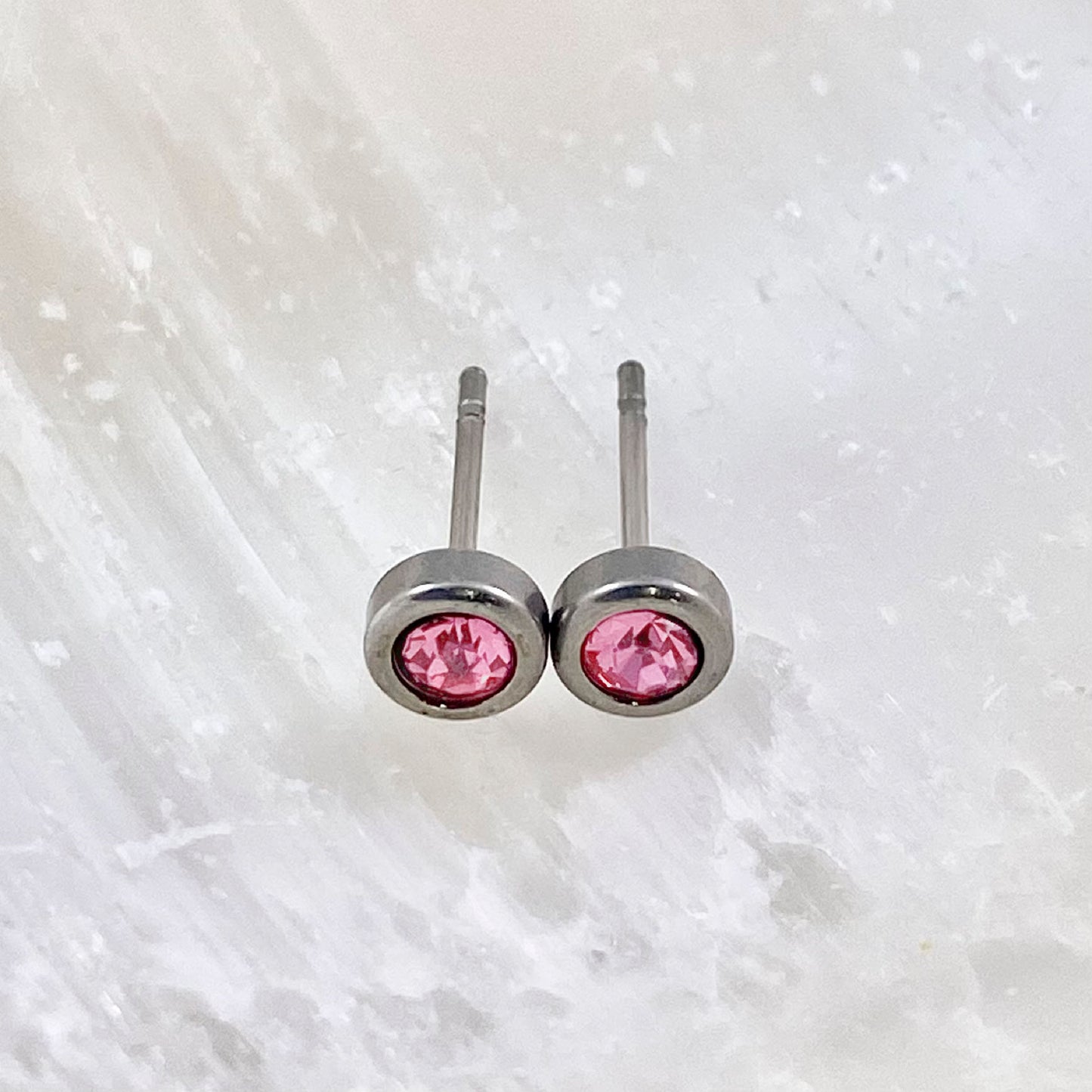 October Birthstone Studs