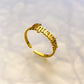 Old English Zodiac Ring - Gold