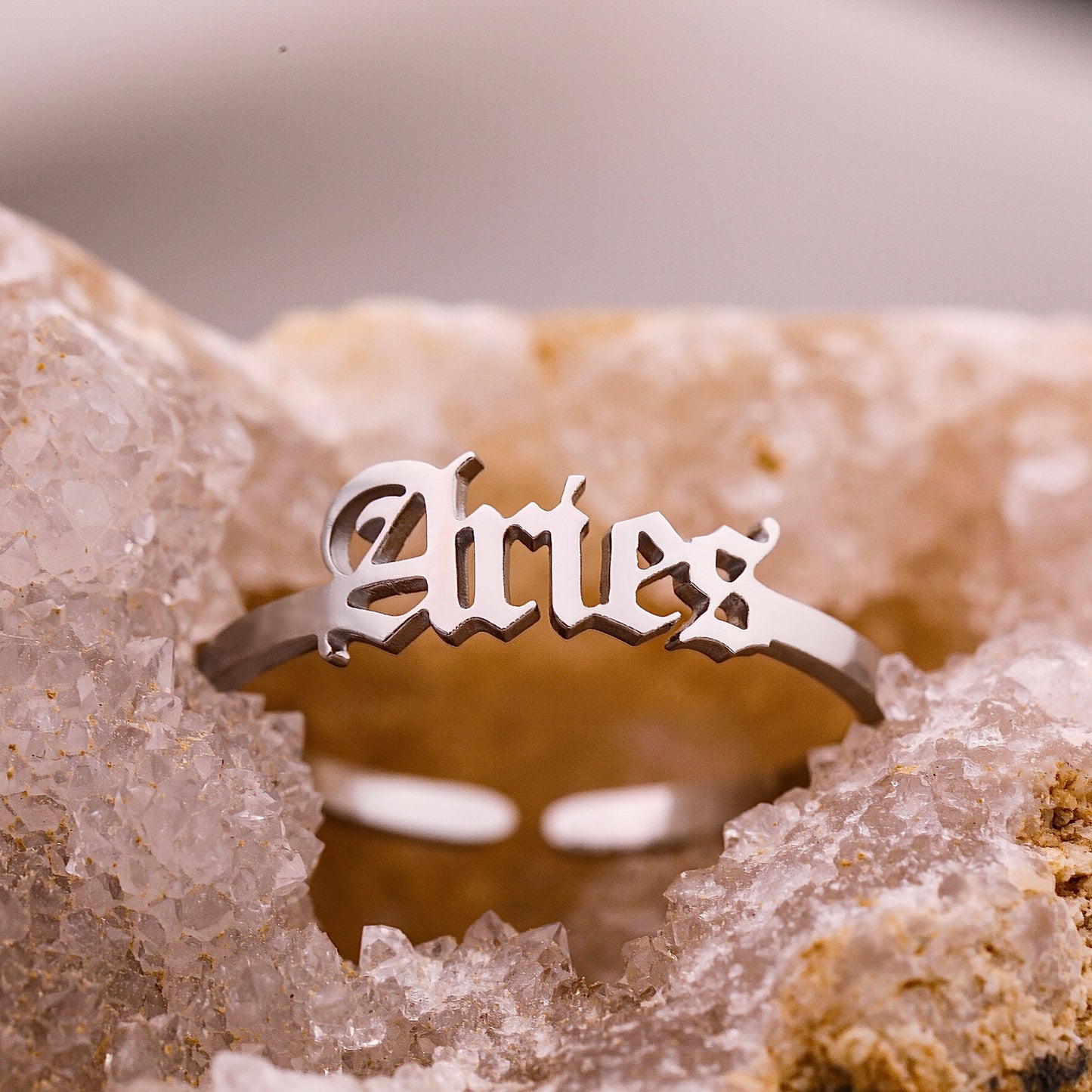 Old English Aries Ring