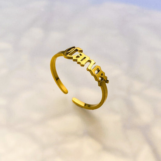 Old English Cancer Ring