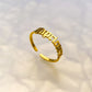 Old English Zodiac Ring - Gold