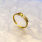 Old English Zodiac Ring - Gold